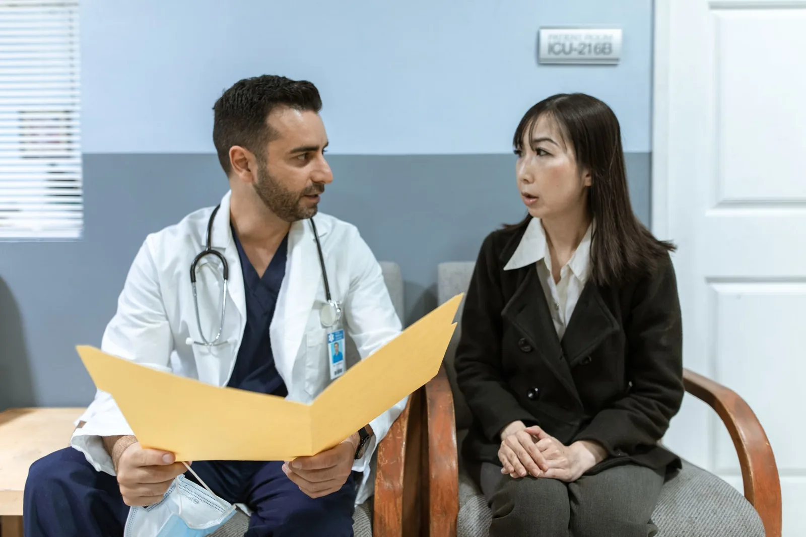 Professionnel de santé en consultation