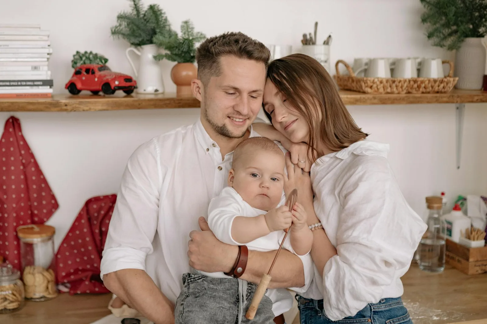 Une famille sereine à la maison